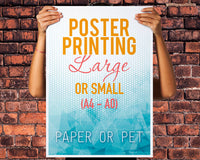 Printed Posters (A4 - A0)